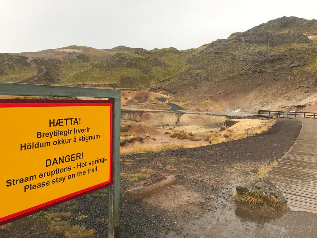 zone géothermique de Seltun en islande