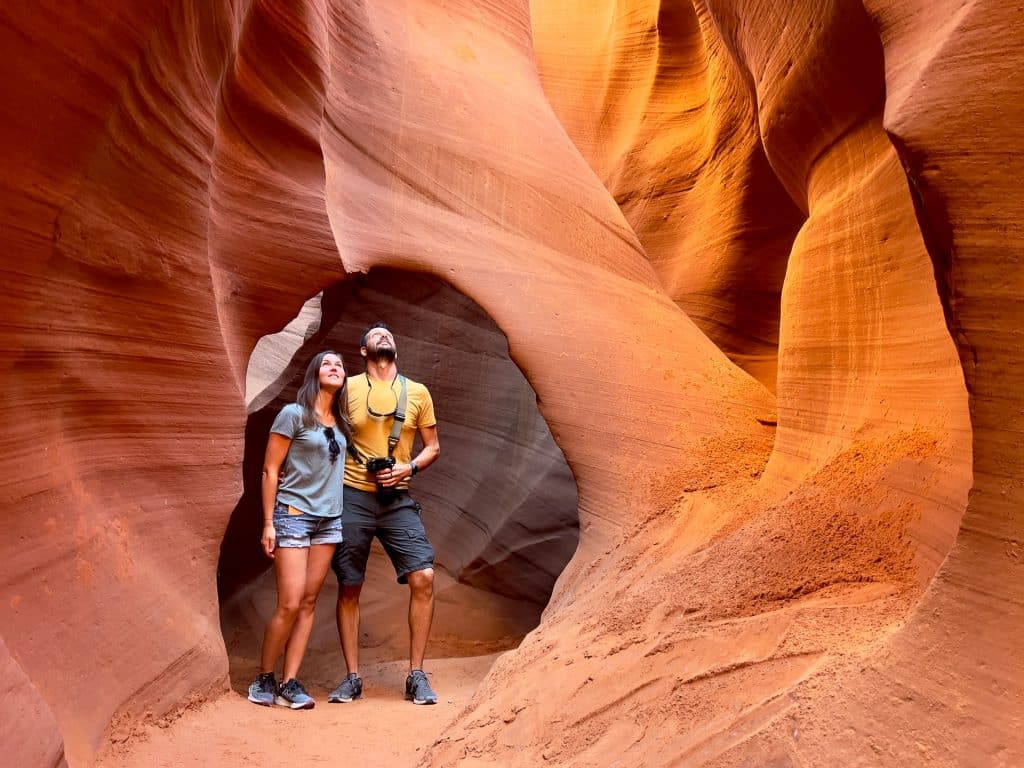 Photo faite par le guide Navajo dans Lower Canyon à Page