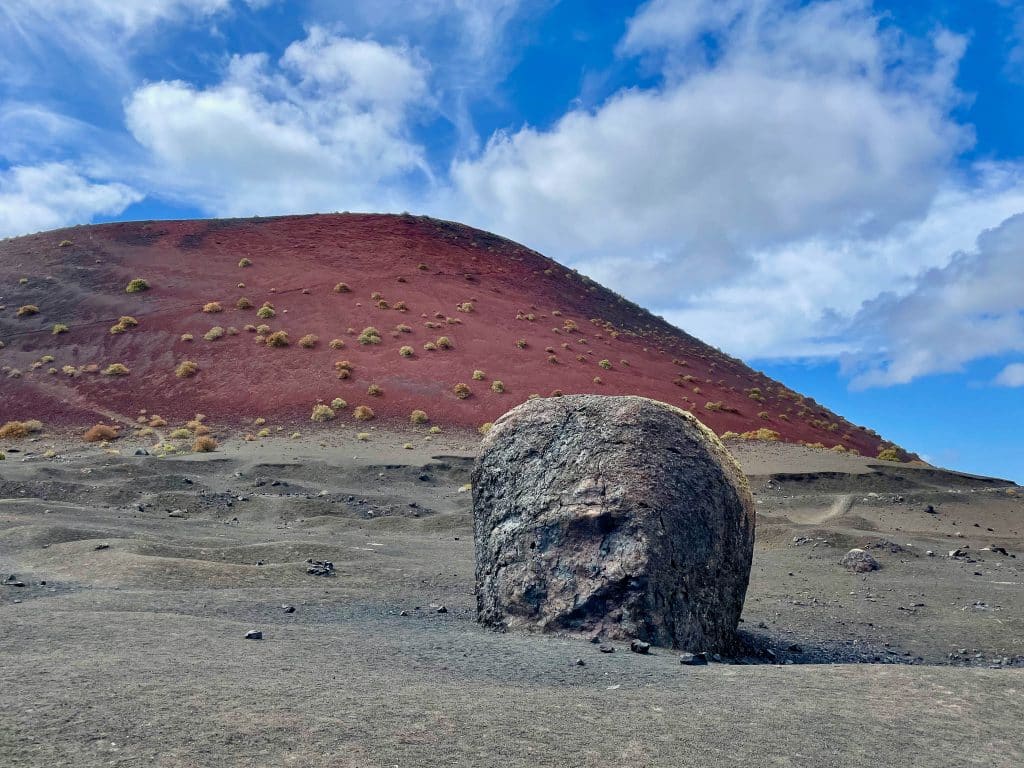 une bombe volcanique sur l'île de Lanzarote