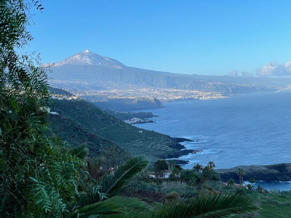 La vue depuis El Sauzal à Tenerife