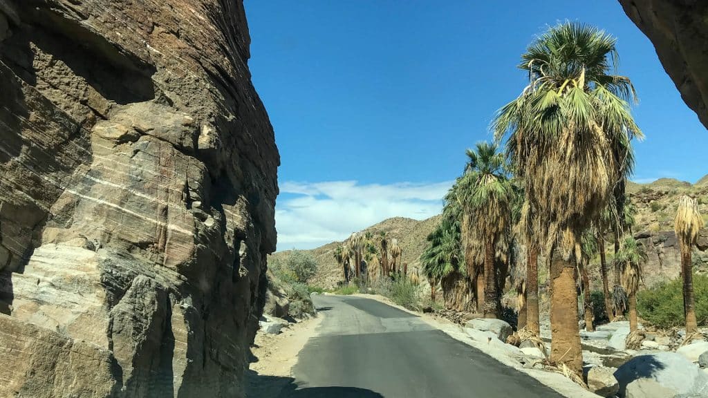 Sue la route à Palm Springs